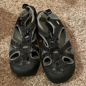 Keen Black and Gray Adventure Sandals